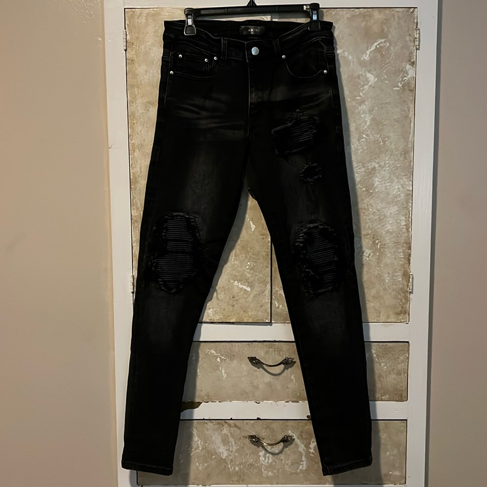 Black AMIRI MX1 Jeans Mens Size 30 Waist